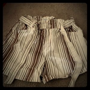 Women's striped shorts